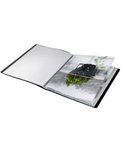 Leitz Recycle Polypropylene Display Book 20 Pockets A4 Black 46760095