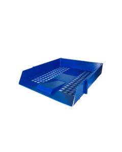 ValueX Essentials Letter Tray Stackable A4/Foolscap Portrait Blue - CP043YTBLU