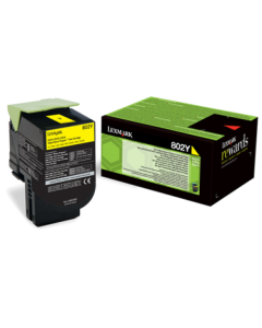 Lexmark 802Y Yellow Toner Cartridge 1K pages - 80C20Y0