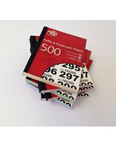 ValueX Cloakroom / Raffle Ticket Numbers 1-500 (Pack 6) RAF500