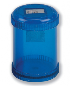 ValueX Single Hole Pencil Sharpener Plastic Barrel Blue (Pack 10) - 810000