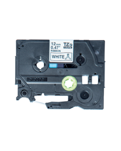 Brother Black On White Label Tape 12mm x 4m - TZER231