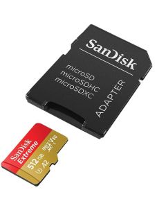 SanDisk 256GB Extreme Class 3 MicroSD Memory Card and Adapter