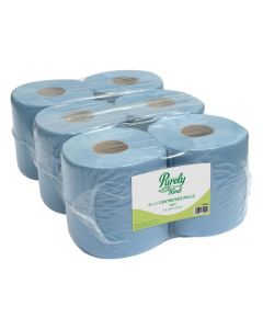 Purely Kind Centrefeed Rolls 2ply 100m FSC Blue (Pack 6) PK1211