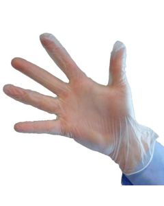 ValueX Vinyl Gloves Medium Powder Free Clear (Pack 100) VGY100MC