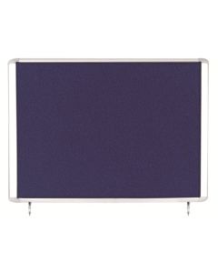 Bi-Office Outdoor Blue Felt Lockable Noticeboard Display Case 8 x A4 978x670mm - VT350607760